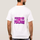 Forever Young Retro Lightning Bolt Icon T-Shirt (Rückseite)