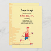 Forever Young Senior Citizen Geburtstag Einladung (Vorne/Hinten)