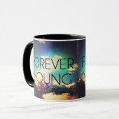 FOREVER YOUNG TASSE (Vorderseite Links)