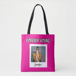 Forever Young Vintag Foto Tasche