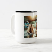 Forever Young Zweifarbige Tasse (Vorderseite Links)