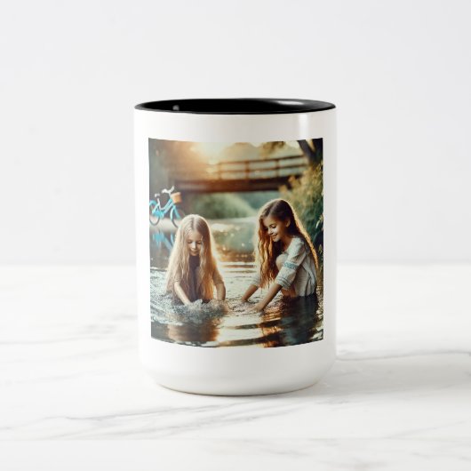 Forever Young Zweifarbige Tasse (Mittel)