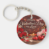 'Forever Your Valentine' Acrylic Keychain Schlüsselanhänger (Vorderseite)