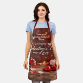 'Forever Your Valentine' All-Over Druck Schürze (Getragen)