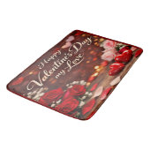 'Forever Your Valentine' Bath Mat Badematte (Schrägansicht)