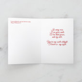 'Forever Your Valentine' Folded Greeting Card Karte (Innenseite)