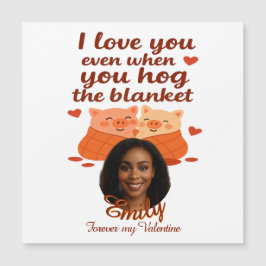 'Forever Your Valentine' personalizedMagnetic Card Magnetkarte