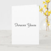 "Forever Yours, Be Mine Forever" Valentine's Day  Karte (Gelbe Blume)