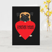 "Forever Yours" Hunde-Grußkarten Karte (Gelbe Blume)