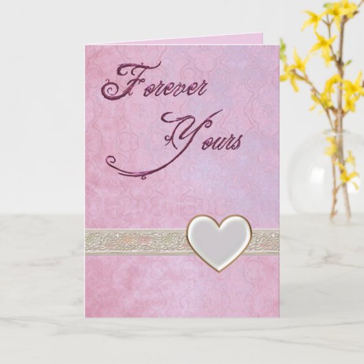 Forever Yours Romance Karte (Gelbe Blume)