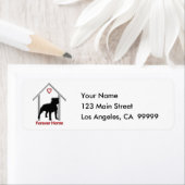 Forever Zuhause Black Pitbull Logo (Insitu)