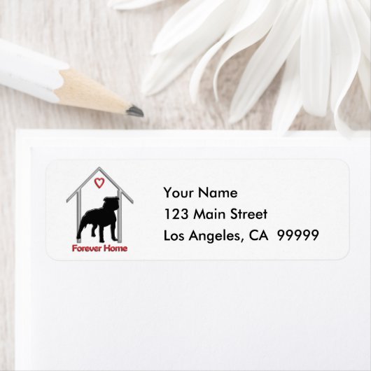 Forever Zuhause Black Pitbull Logo (Insitu)