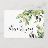 Forever Zuhause Fund QR Code Elegante grüne Botani Begleitkarte (Rückseite)