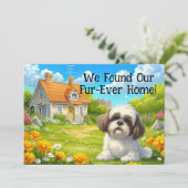 Forever Zuhause Funny New Address Moving Card (Stehend Vorderseite)