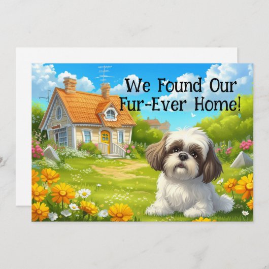 Forever Zuhause Funny New Address Moving Card (Vorne/Hinten)