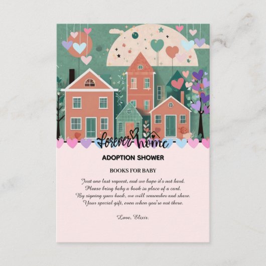 Forever Zuhause Pastel Hearts Adoption Foster Show Begleitkarte (Vorderseite)