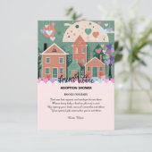 Forever Zuhause Pastel Hearts Adoption Foster Show Begleitkarte (Stehend Vorderseite)