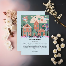 Forever Zuhause Pastel Hearts Adoption Foster Show Dankeskarte