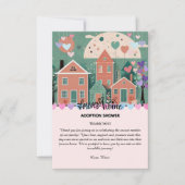 Forever Zuhause Pastel Hearts Adoption Foster Show Dankeskarte (Vorderseite)