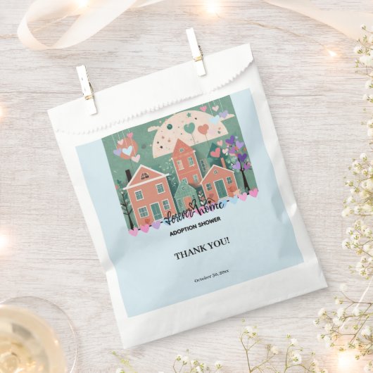 Forever Zuhause Pastel Hearts Adoption Foster Show Geschenktütchen (Ausgeschnitten)