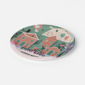 Forever Zuhause Pastel Hearts Adoption Foster Show Pappteller (Schrägansicht)