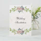 Forever - Zwei Herzen - eine Liebe Einladung Hochz (Stehend Vorderseite)