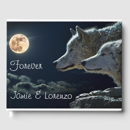 "Forever" Zwei Wölfe und Vollmond Gästebuch