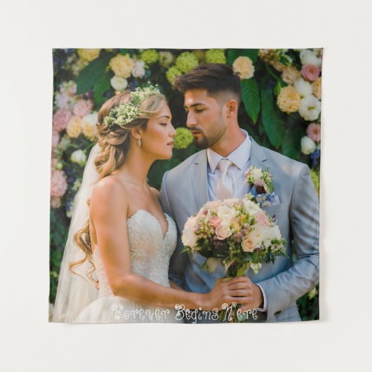 #ForeverBeginsHereTapestry Wandteppich (Vorderseite)