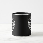 Forevermore Skeleton Hands Herz Gotische Romance Tasse (Zentrum)