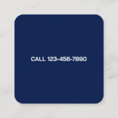 Forex Analyst Quadratische Visitenkarte (Rückseite)