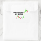 Forex Day Trader Collection Quadratischer Aufkleber (Tasche)
