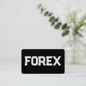 Forex Dealer Analyst QR Visitenkarte (Stehend Vorderseite)
