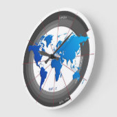 Forex Markets Timezone Clock GMT-7 Große Wanduhr (Winkel)
