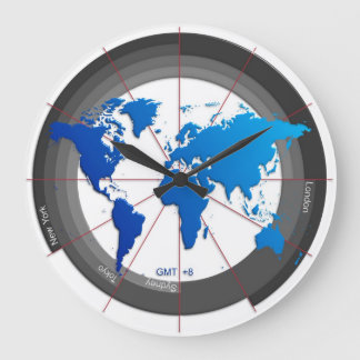 Forex Markets Timezone Clock GMT+8 Stunden Große Wanduhr