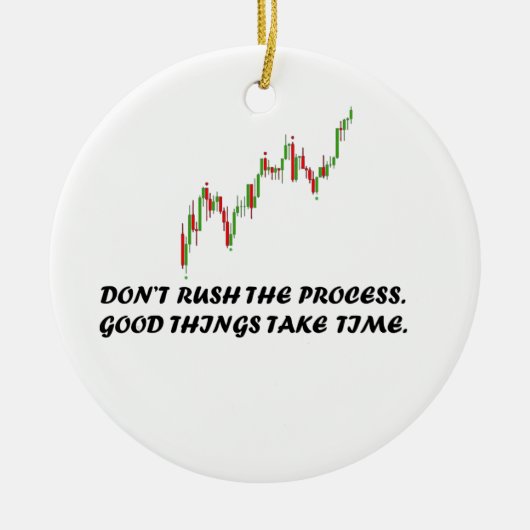 Forex Mentality Keramik Ornament (Vorne)