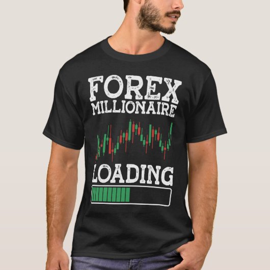 Forex Millionaire Loading BACKPRINT Forex T-Shirt (Vorderseite)