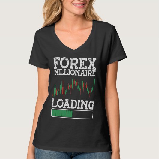 Forex Millionaire Loading BACKPRINT Forex T-Shirt (Vorderseite)