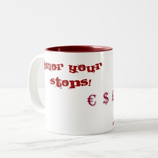 FOREX-Tasse Zweifarbige Tasse (Vorderseite Links)