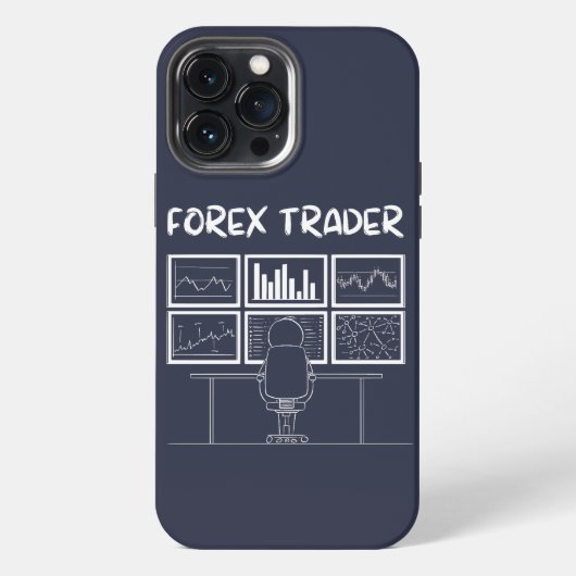 Forex Trader Funny Logo iPhone Hülle (Rückseite)