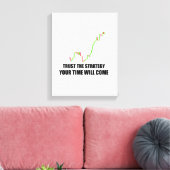 Forex Trader Gestrickte Canvas Print Leinwanddruck (Insitu (Wohnzimmer))