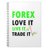 Forex Trader Spiral Foto Notebook Notizblock (Vorderseite)