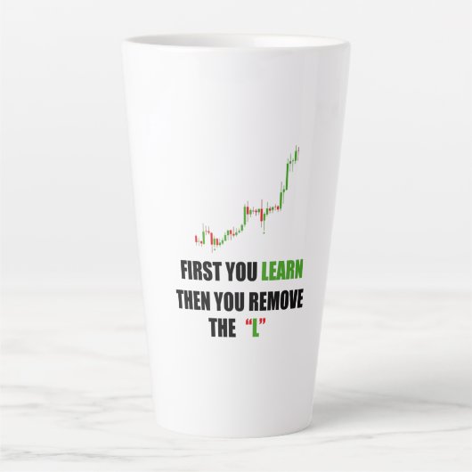 Forex Trading Mindset Latte Tasse (Vorderseite)