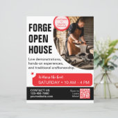 Forge Open House-Schmiedeflyer (Stehend Vorderseite)