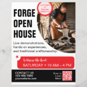 Forge Open House-Schmiedeflyer (Vorderseite)