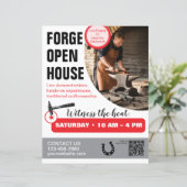 Forge Open House-Schmiedeflyer (Stehend Vorderseite)