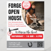 Forge Open House-Schmiedeflyer (Vorderseite)