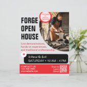 Forge Open House-Schmiedeflyer  (Stehend Vorderseite)