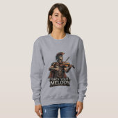 Forge Your Melody –  Spartan Violinist Sweatshirt (Vorne ganz)
