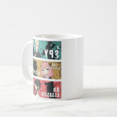 Forger Family Anime Pop Art Panel Design Kaffeetasse (Vorderseite Links)
