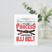 Forget Glass Slippers Princess Wears BTT Belt Postkarte (Stehend Vorderseite)